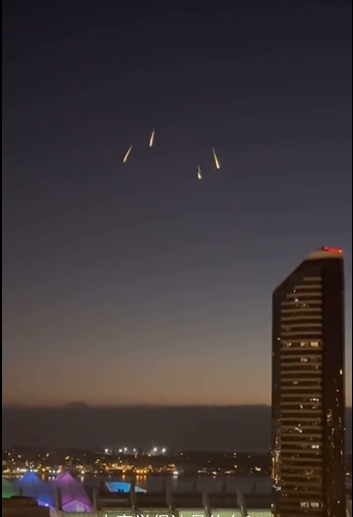 2023年10月28日美国加州圣迭戈UFO，火焰不明飞行物（有视频）